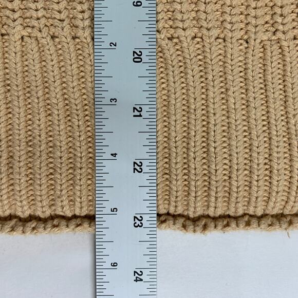 J. Crew S Relaxed Rollneck Sweater Tan Camel Womens BE159 Quiet Luxury - Picture 8 of 10